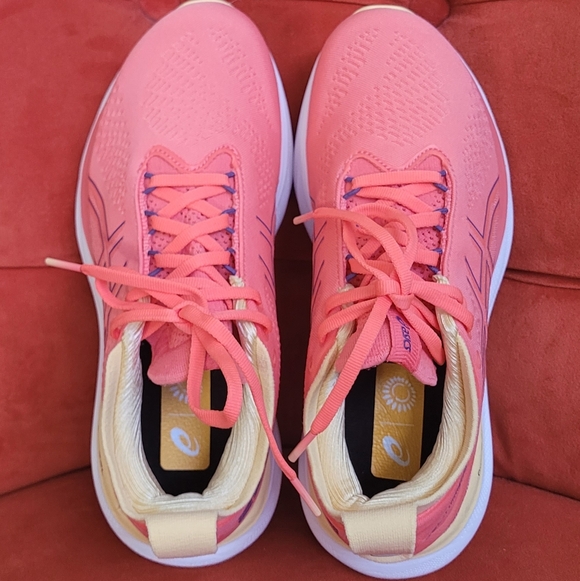 ASICS Women's Gel-Nimbus 25 Running Shoes -Dusty Purple/Papaya Size 7 - Picture 10 of 11